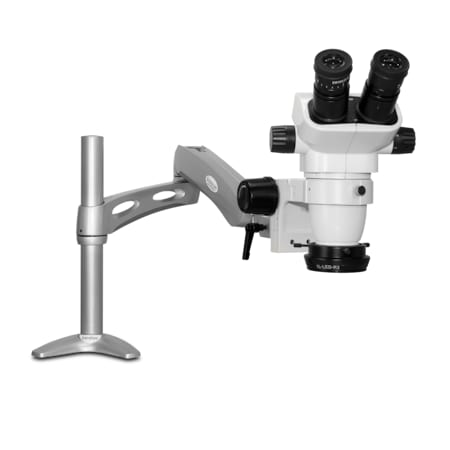 Scienscope SSZ Stereo Zoom Microscope And Polarized LED Light On Articulating Arm SZ-PK3-R3